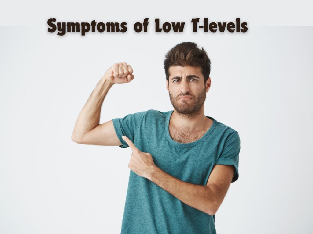 A guy in the sky blue tshirt; symptoms of low testosterone in young males