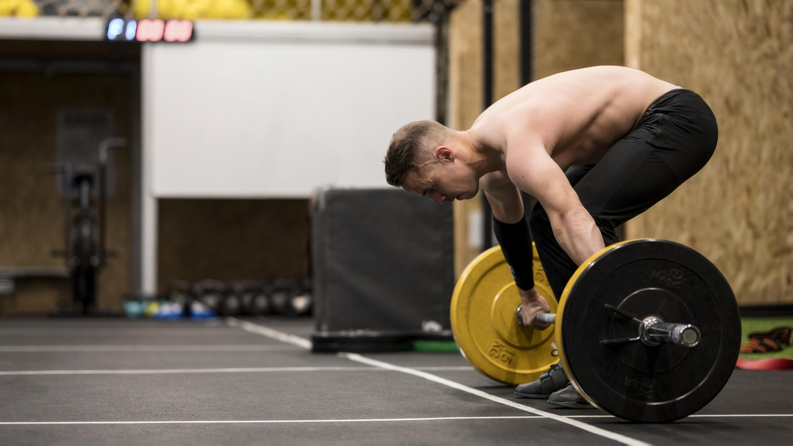 Barbell clean press