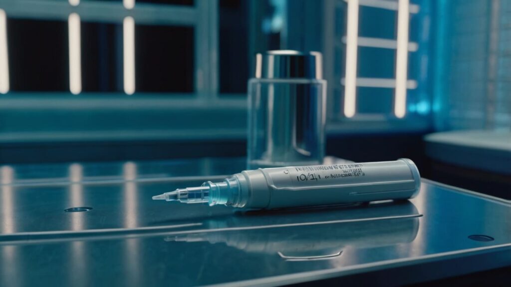 Ozempic injection pen placed on a medical report beside a Bollywood gossip magazine, symbolizing the weight loss trend in India’s film industry.