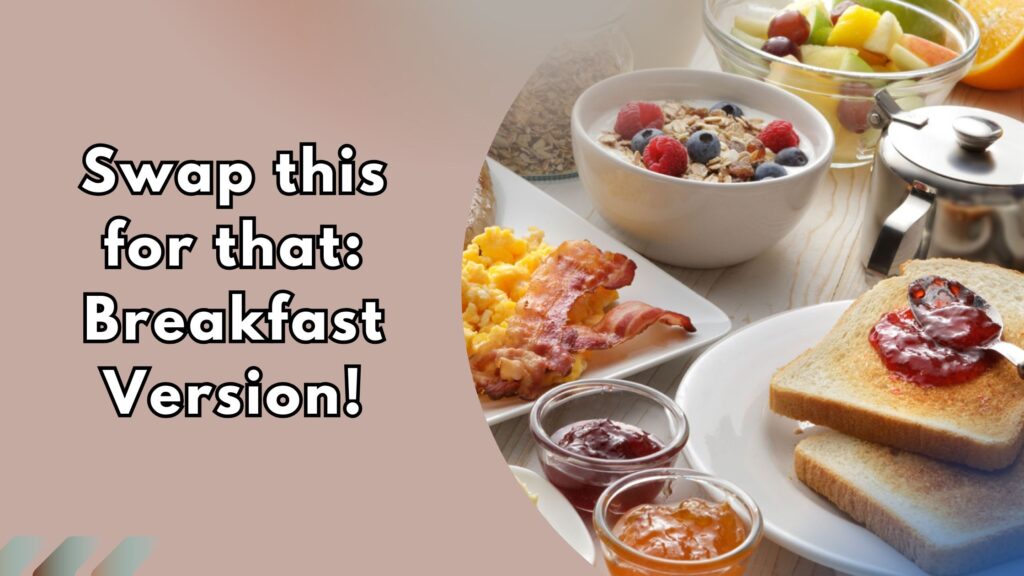 Healthy and simple breakfast ideas with eggs, toast, and yoghurt.
