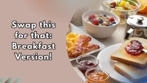 Healthy and simple breakfast ideas with eggs, toast, and yoghurt.