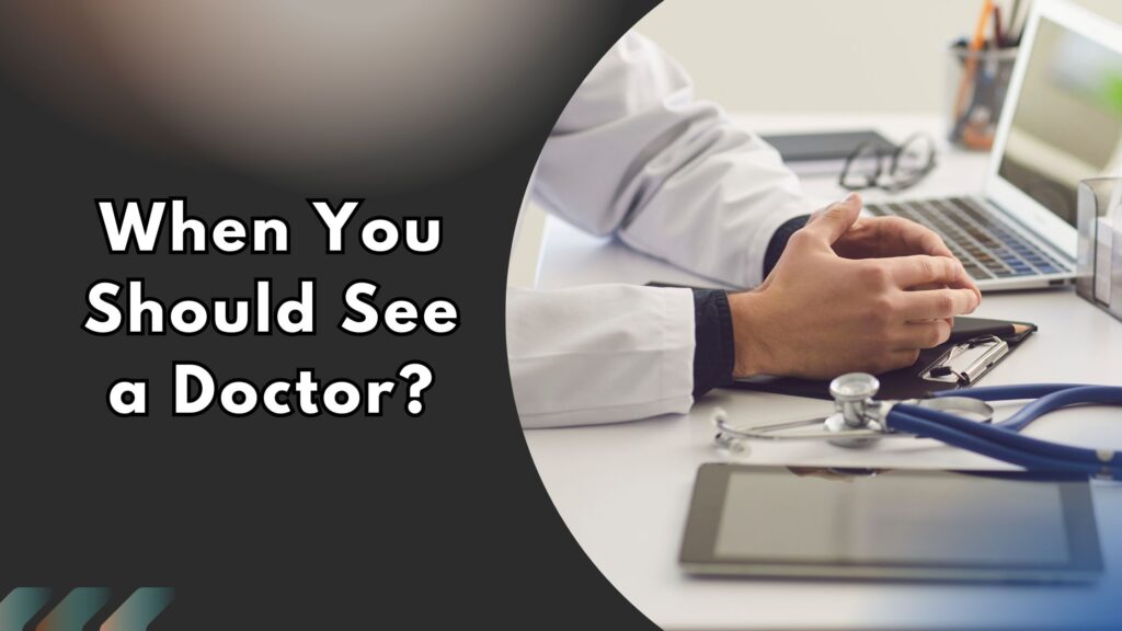 Doctor with stethoscope at desk, representing when to seek medical advice for snoring