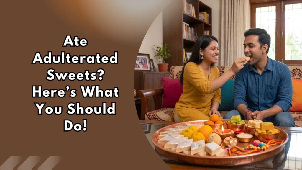 What-to-Do-If-Youve-Eaten-Adulterated-Sweets Siblings sharing raksha bandhan sweets together during the festival