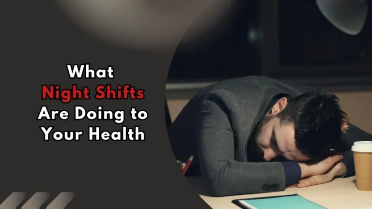 Exhausted man asleep at desk showing night shift health risks in India